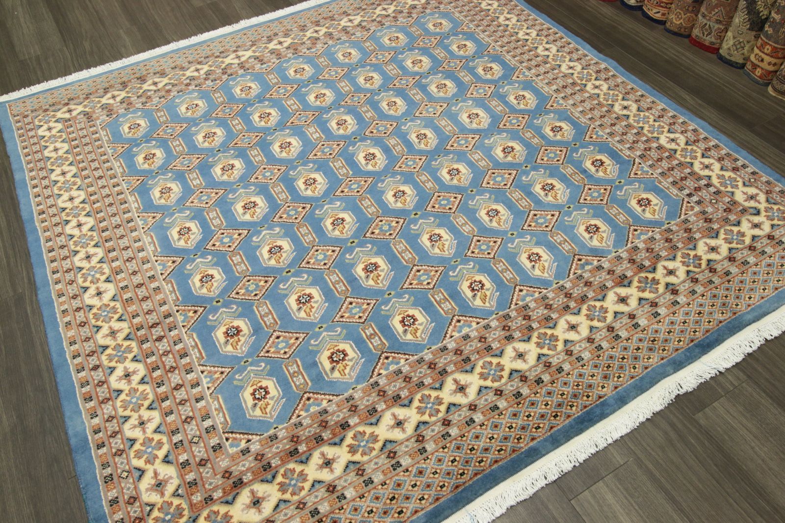 15500円特売日 アウトレットショップ パキスタン 手織り絨毯 size:97