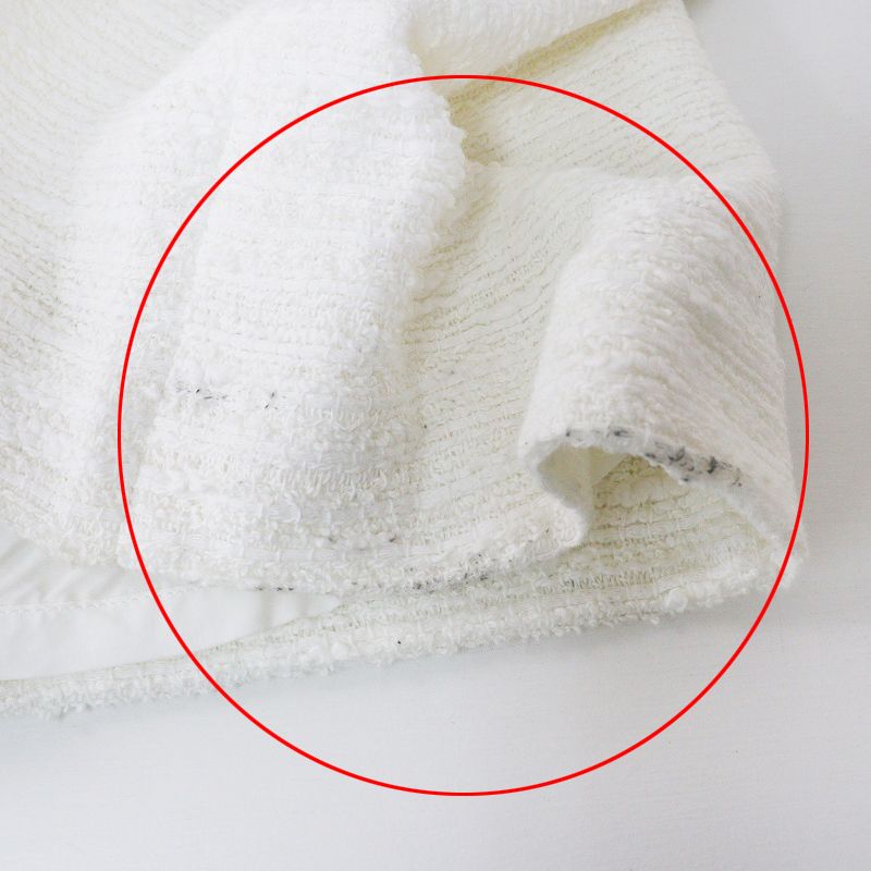 2025SS ドゥーズィエムクラス Deuxieme Classe EVERYDAY I LIKE Tweed tuck ワイドパンツ 38｜オフホワイト ボトムス 2400014639162 DECORATOM_COM_BR