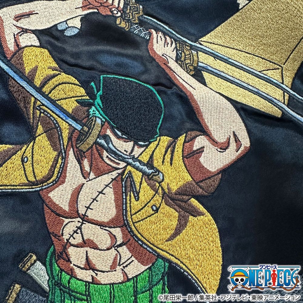 絡繰魂 × ONE PIECE ゾロ スカジャン ワンピース 株式会社ク・ラッチ / ONE PIECE × 絡繰魂 【ゾロvs カク】決戦