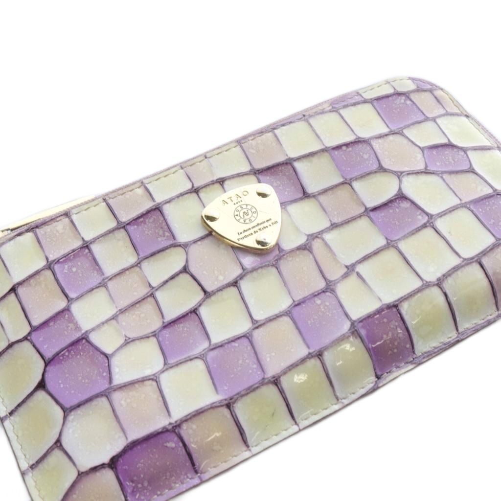 最終お値下げ❣ 極美品】未使用品 ATAO アタオ 長財布 スリモ パープル ATAO ATAO公式 スタッフ愛用率No1 フラッグメントケースのような