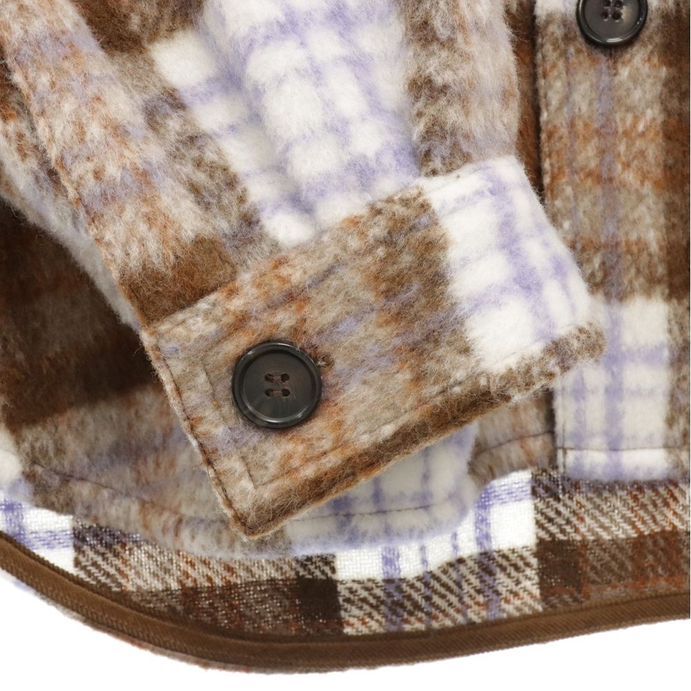 WIND AND SEA (ウィンダンシー) 23AW SHAGGY PLAID CPO SHIRT JACKET