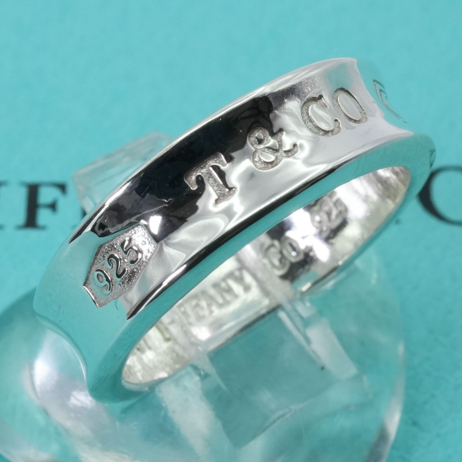 TIFFANY ティファニー ナロー リング 21号 極美品 TIFFANY&CO.【極美品】ナローリング21号 希少サイズ シルバー