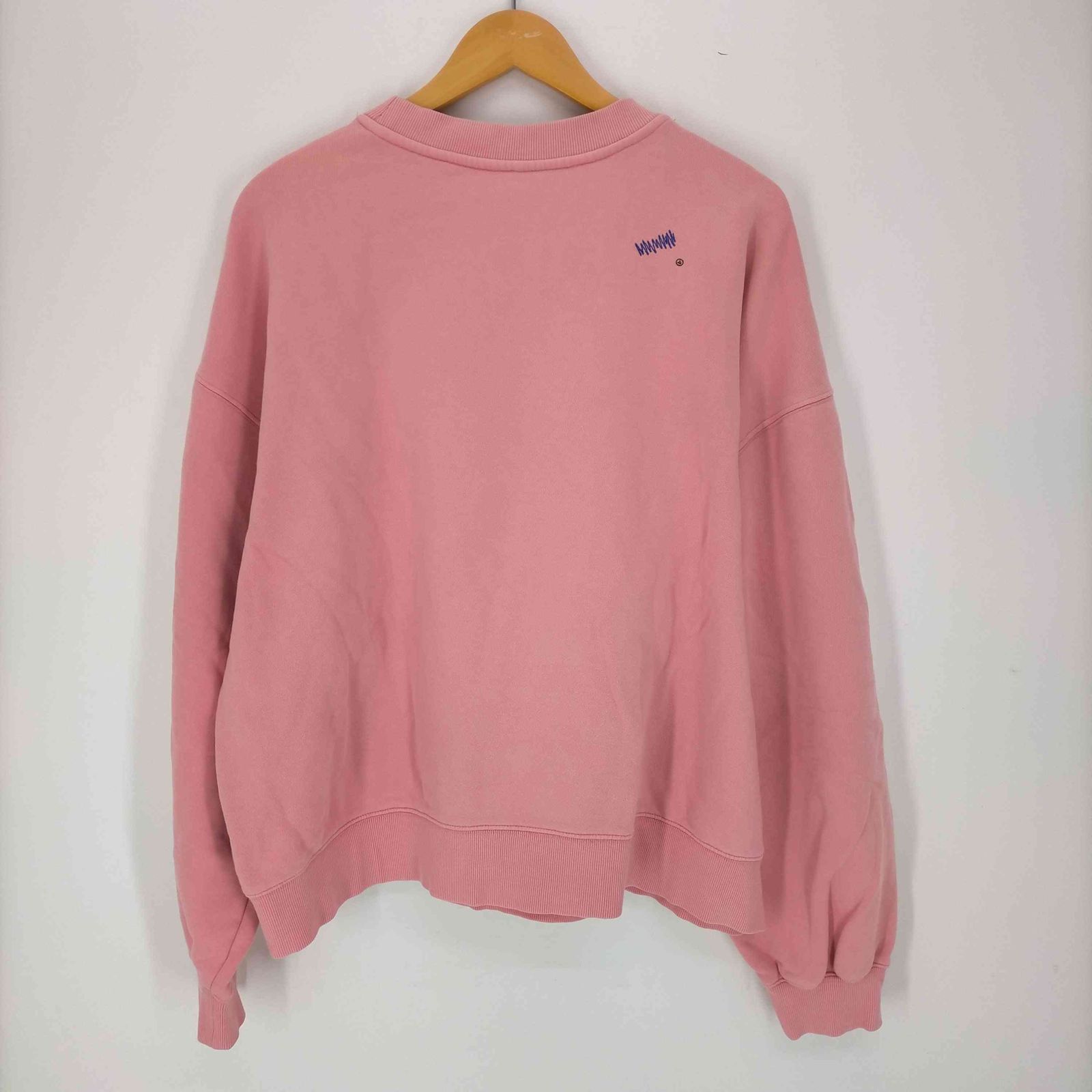 アダーエラー ADER error 19SS PINK SWEAT ロゴ プリント クルーネック  
