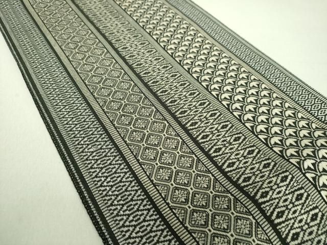 平和屋着物○本場筑前博多織 八寸名古屋帯 吉祥間道 正絹 逸品 未使用