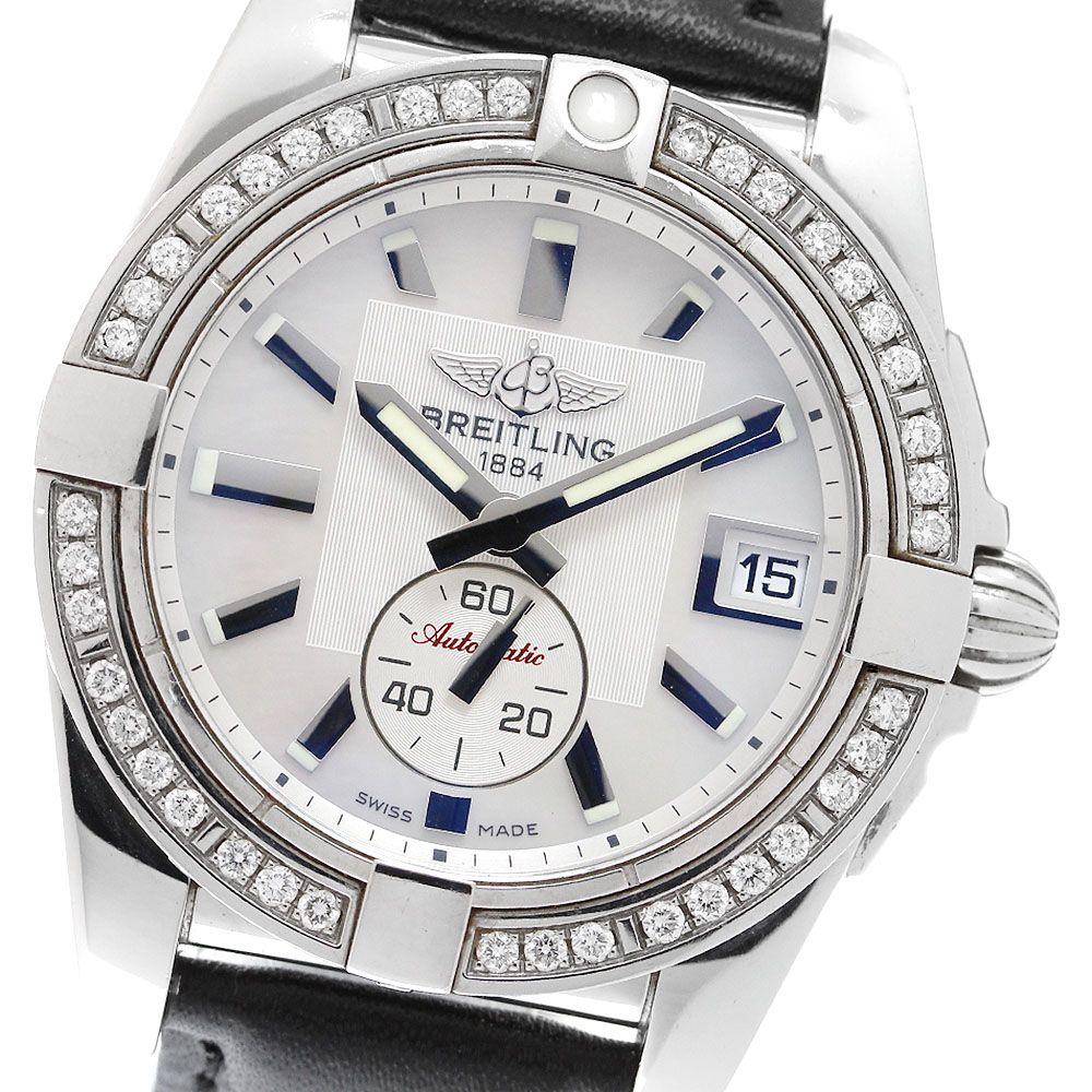 ブライトリング BREITLING A37330 ギャラクティック 36 スモールセコンド ダイヤベゼル 自動巻き レディース_907103