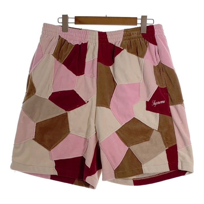 Supreme パッチワーク ハーフパンツ カラフル SUPREME シュプリーム 25SS Patchwork Velour Short パッチ