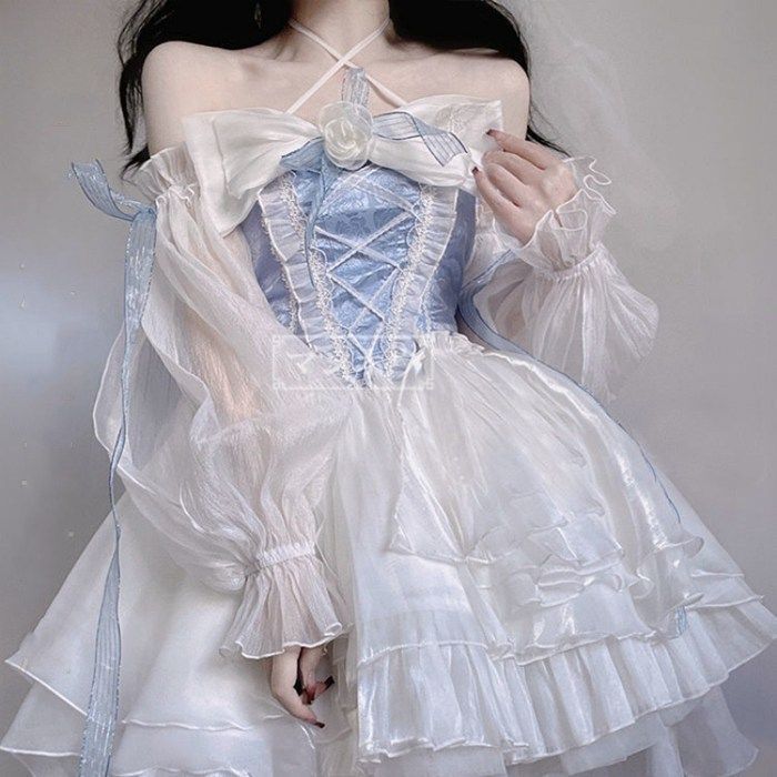 ワンピース ロリータ ロリータ服 衣装 洋服 ゴシック ゴスロリ プリンセス お嬢様 レディース 主婦 ワンピース ジャンパースカート パーティードレス デート ファション コスプレ xzdsfbo