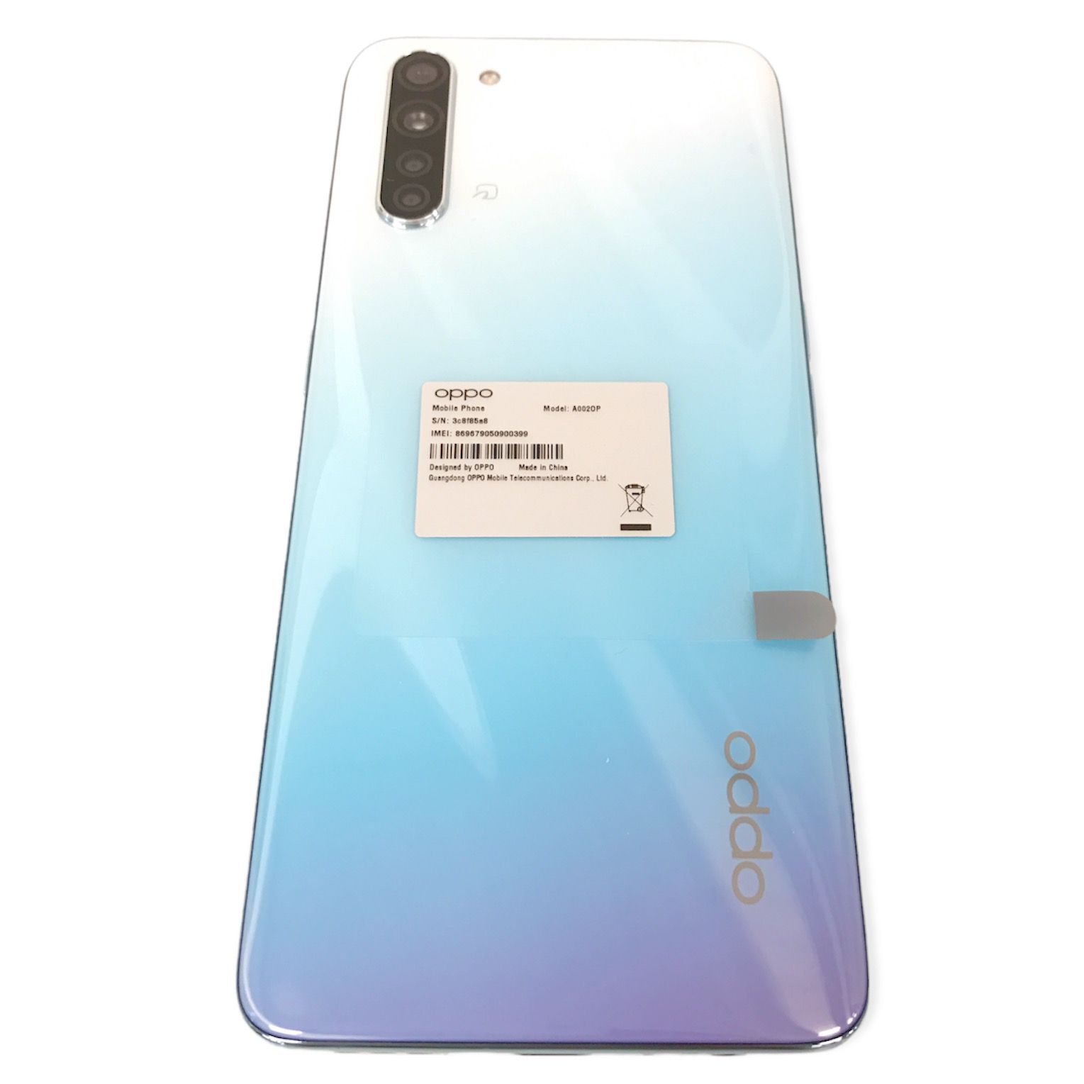 θ【開封済未使用/SIMロック解除】OPPO Reno3 A 128G 付属有り