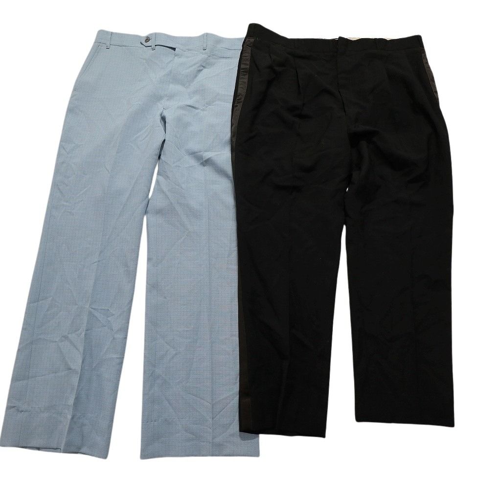 古着卸 80S スラックス パンツ 8枚セット メンズ 36 38 40 ロケットタロン センタープレス 古着 NB9741