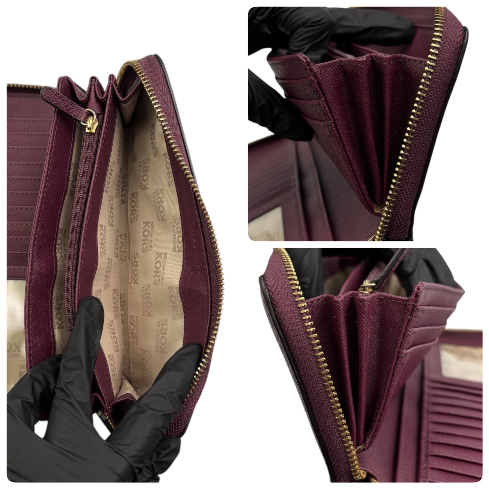 MICHAEL KORS マイケルコース 長財布 ラウンドファスナー レザー