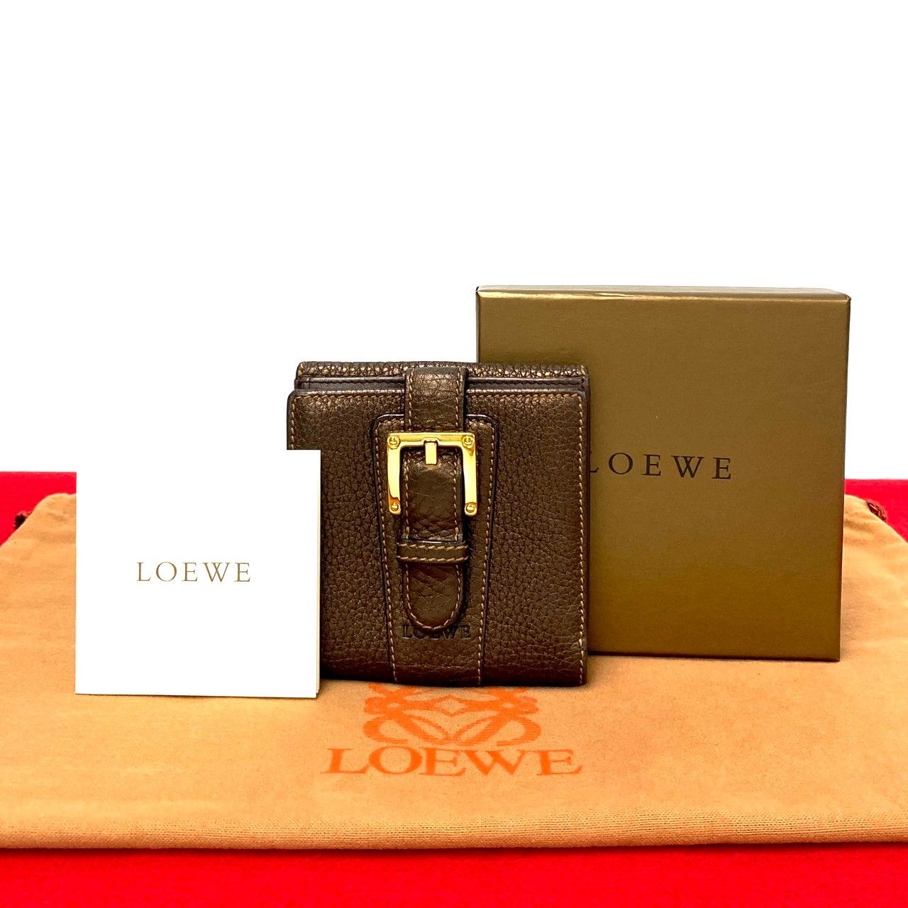 未使用保管品 保存箱 保存袋 付き LOEWE ロエベ ヴィンテージ ロゴ 