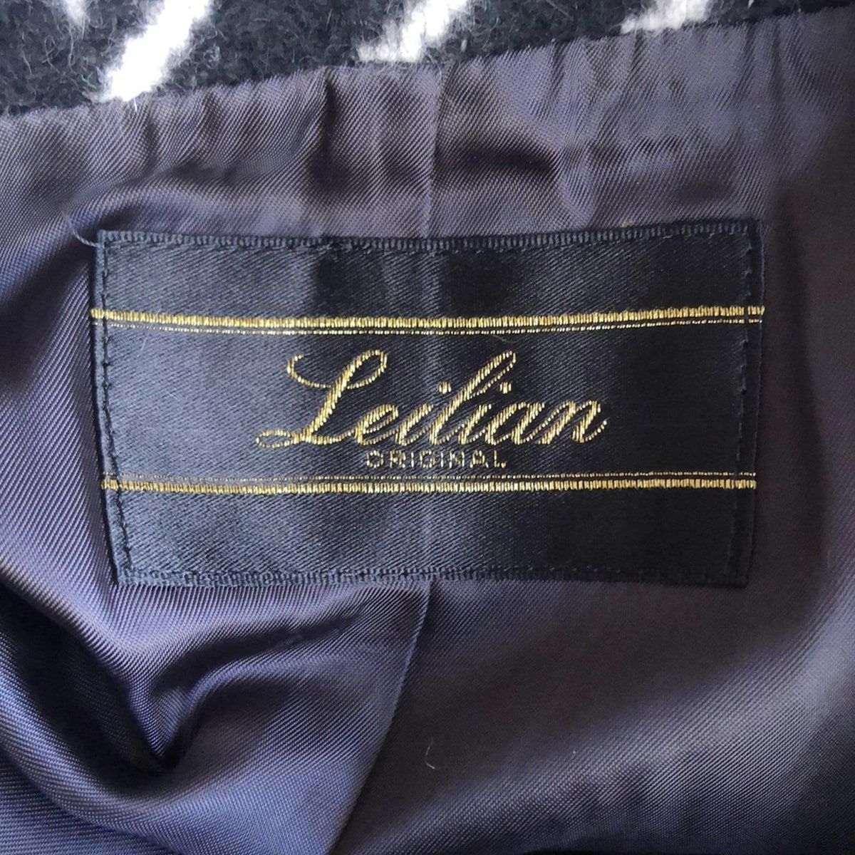 Leilian レリアン コート サイズ9 M レディース - 白×黒 長袖 千鳥格子柄 冬 SIROKUMA-CORPORATION_COM