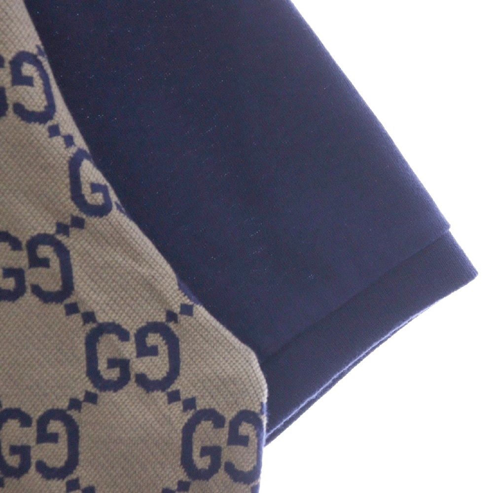 GUCCI (グッチ) 22AW GG LOGO COTTON POLO 682015 XJD1F GGロゴ GUCCI (グッチ) 22AW GG LOGO COTTON POLO 682015 XJD1F GGロゴ
