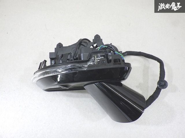 【保証付 実働外し!!】 ボルボ 純正 ZB系 V60 2019年 ドアミラー サイドミラー 電動格納 ウインカー 16+1ピン 黒系ソリッド A049504 棚13-3