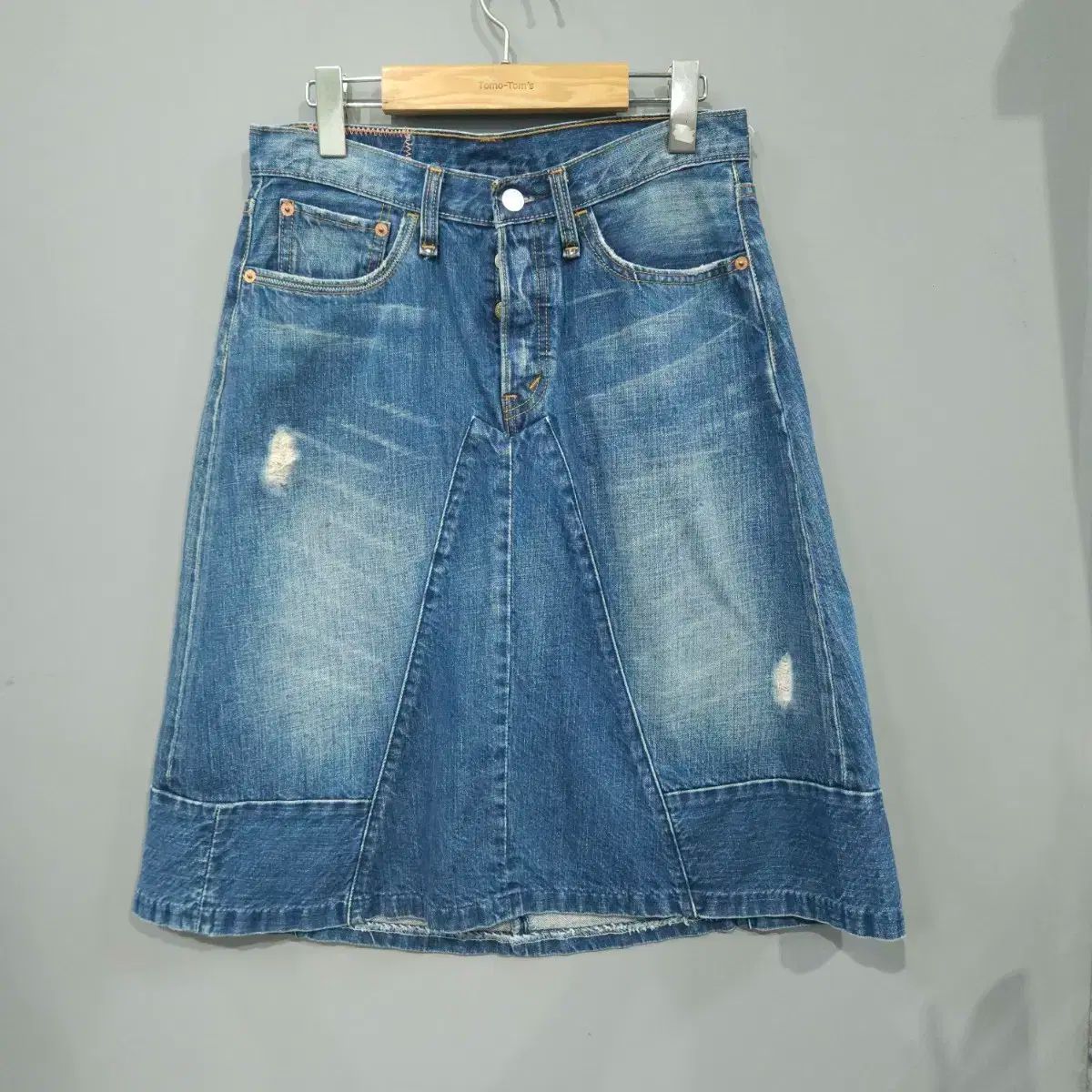 pollen vintage デニム巻きスカート Levi's pollen vintage デニム巻きスカート Levi's ビンテージ70's