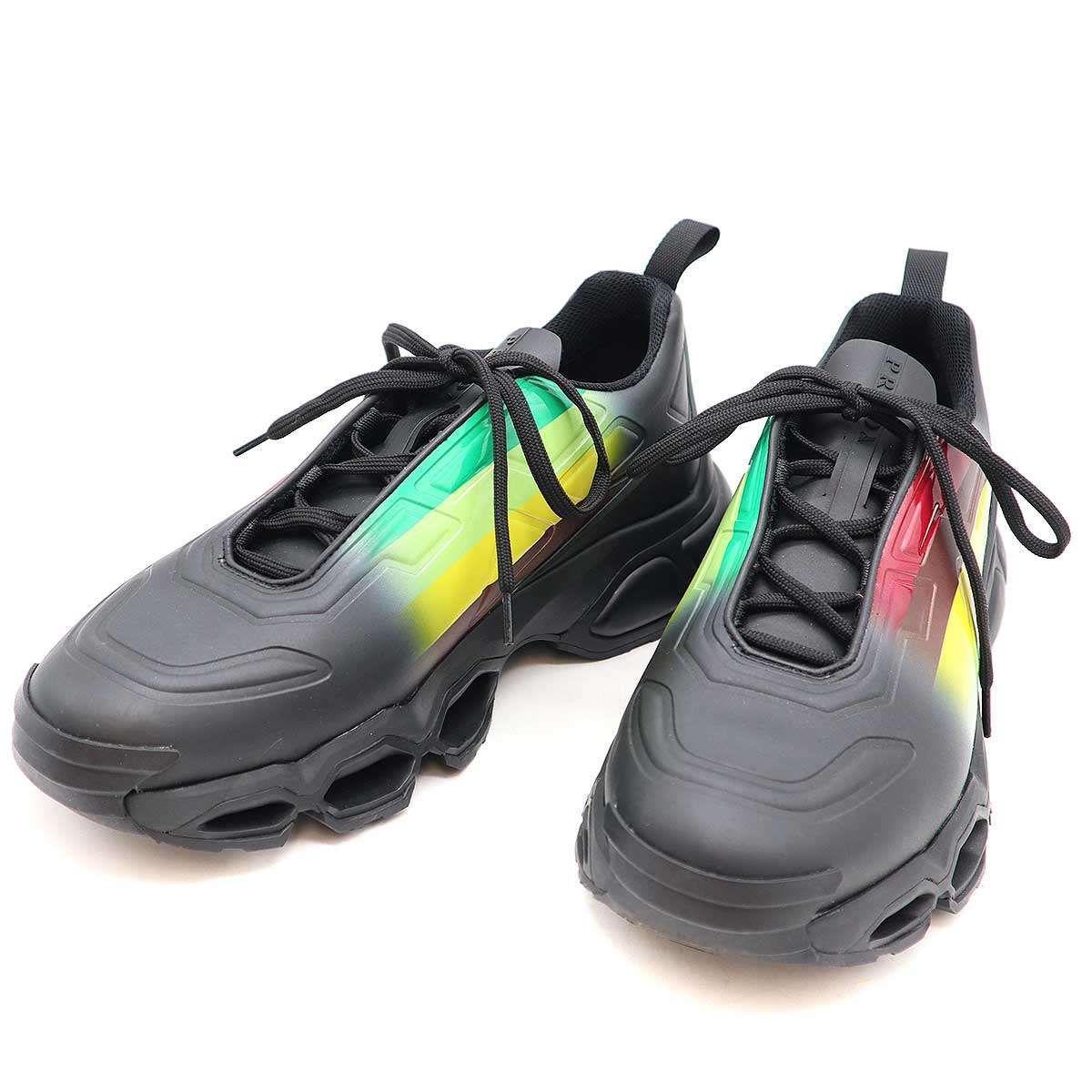 PRADA プラダ Collision Cross コリジョンクロス スニーカー ブラック 7 4E3595