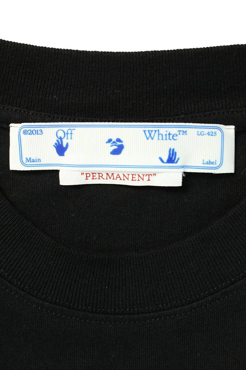 オフホワイト  OMAB064C99JER011 フロントフォトTシャツ  メンズ XL