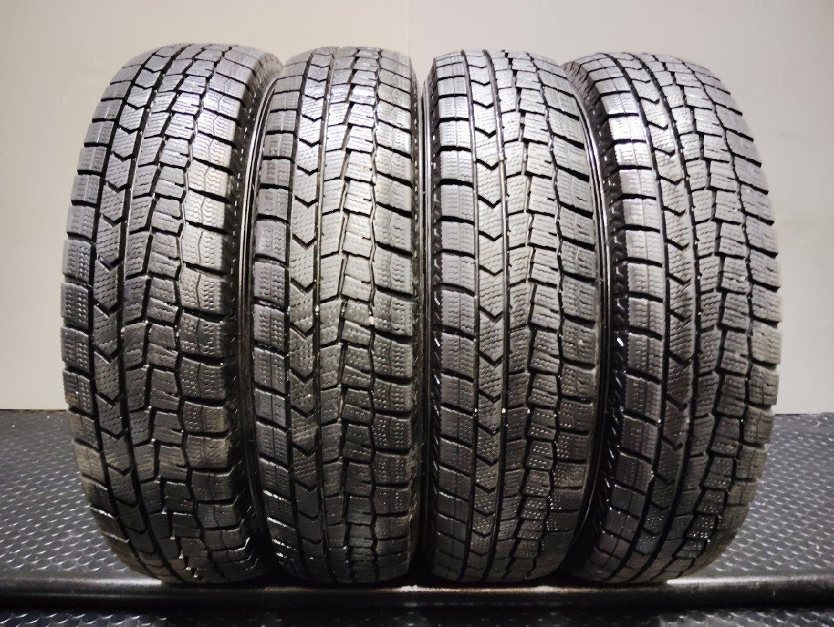 DUNLOP WINTER MAXX WM02 155|80R13 13インチ スタッドレス 4本 22年製 バリ溝 ヴィッツ ブーン パッソ プラッツ カローラ等 KTH402