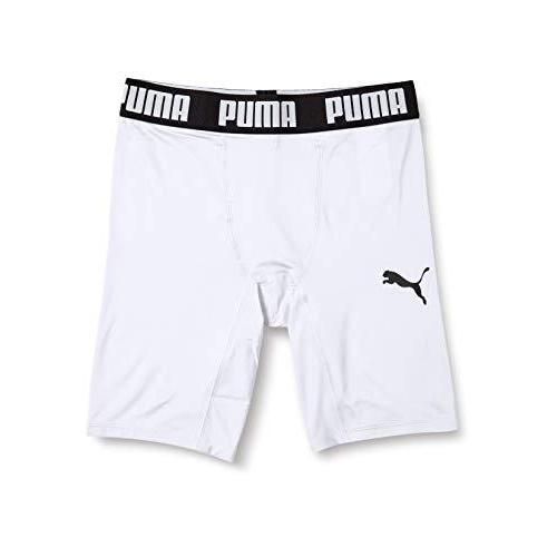 プーマ(PUMA) サッカー コンプレッション ショートタイツ 656333 メンズ プーマホワイト/プーマブラック(04) Mサイズ