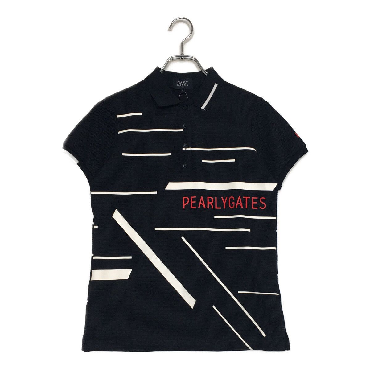 レディース パーリーゲイツ PEARLY GATES 半袖ポロシャツ 0 S 濃紺 ネイビー
