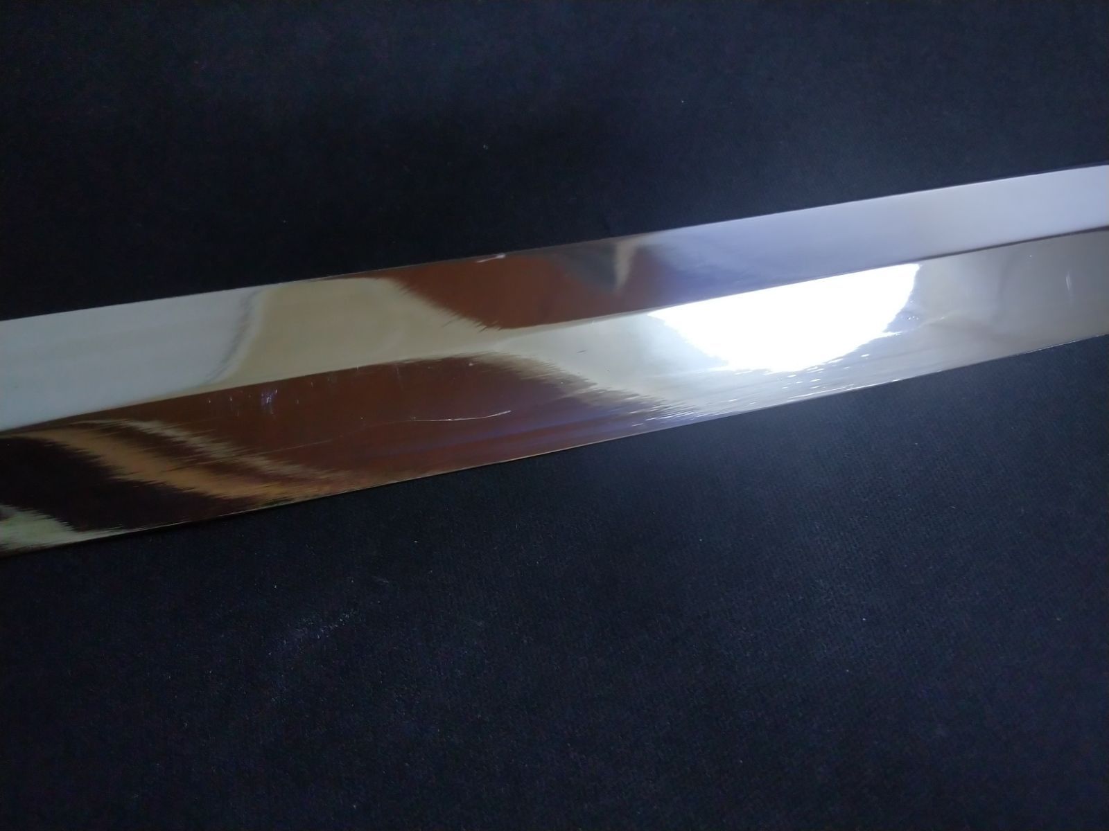 城山刃物製作所 堺業務用刃物メーカー直売 九寸 剣型先丸 青二鋼二層鋼 表二面鏡面 黒檀八角水牛柄 アイケが出たため です