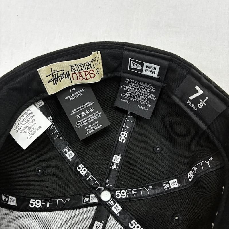 希少サイズ　newera stussy ステューシー　ニューエラショーンフォント STUSSY - 【極希少】90'sOLD STUSSY×newera ①初期ショーン