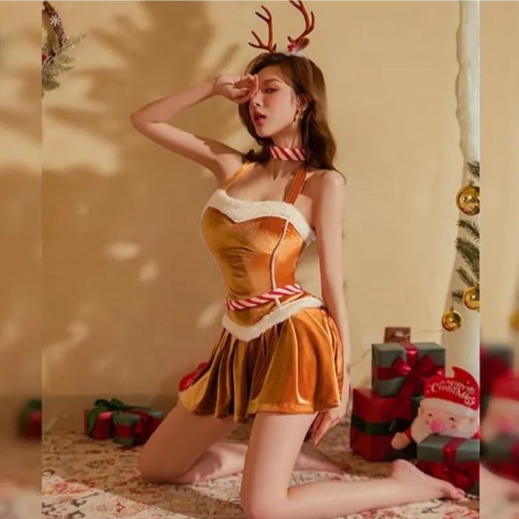 新品☆今だけ値下げ❗❗】超セクシー♥️クリスマス トナカイ コスプレ