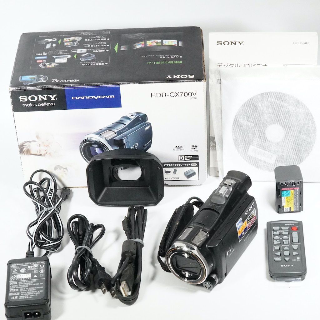SONY ソニー HDR-CX700V ブラック 元箱 返金保証 |1751