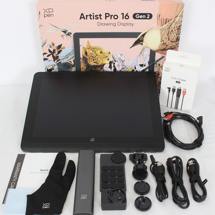 XP-PEN Artist Pro 16 Gen2 MD160QHAD41 3in1ケーブル付き 液晶タブレット アーティスト 本体
