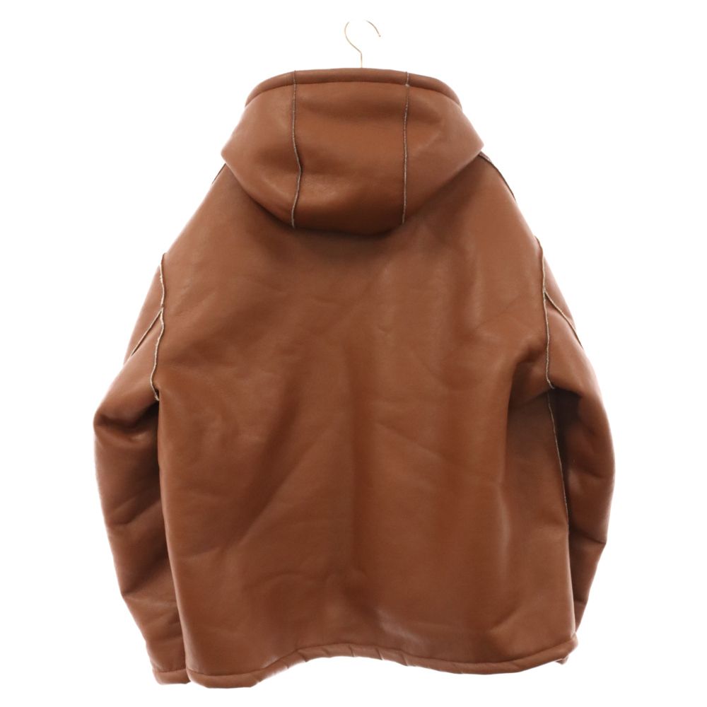 NKNIT vegan mouton hooded zip jacket（NKNIT vegan mouton