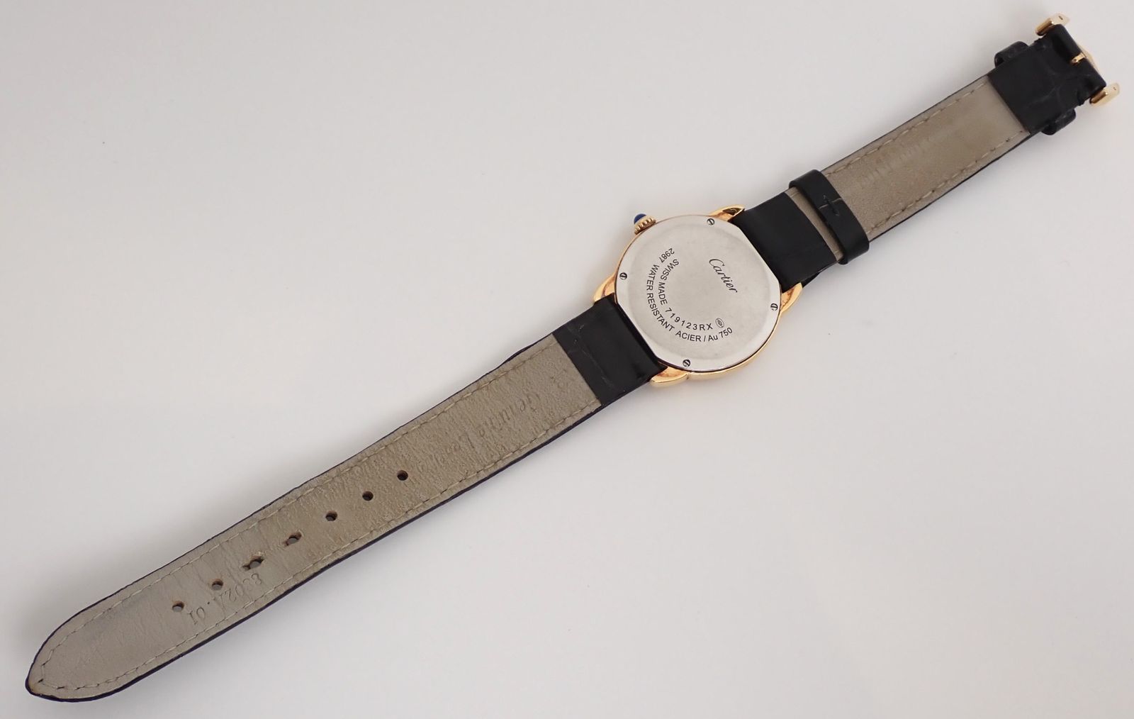 美品 Cartier(カルティエ) ロンドソロ W6700355 YG/SS/革 QZ クォーツ  