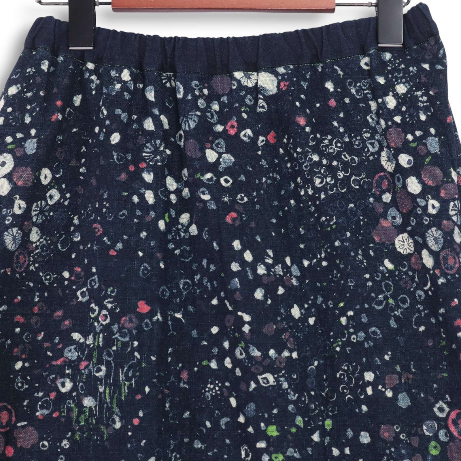 新品 Pal’las Palace パラスパレス インディゴ 花柄スカート パラスパレス Pal'las Palace インディゴ 抜染 花柄 ラップ