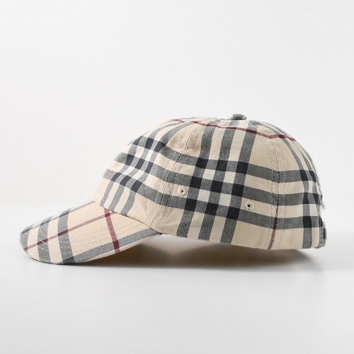 バーバリー　正規品チェック柄スナップバックキャップ BURBERRY バーバリー 帽子 キャップ 8073370 チェックコットン