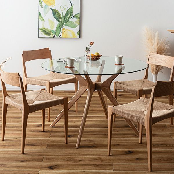 ダイニングテーブル テーブル 丸テーブル 円形 カフェテーブル 食卓テーブル ラウンドテーブル 円卓 おしゃれ 北欧 シンプル ガラス 天然木 RTO-11 USTAUSTRALIA_COM_AU