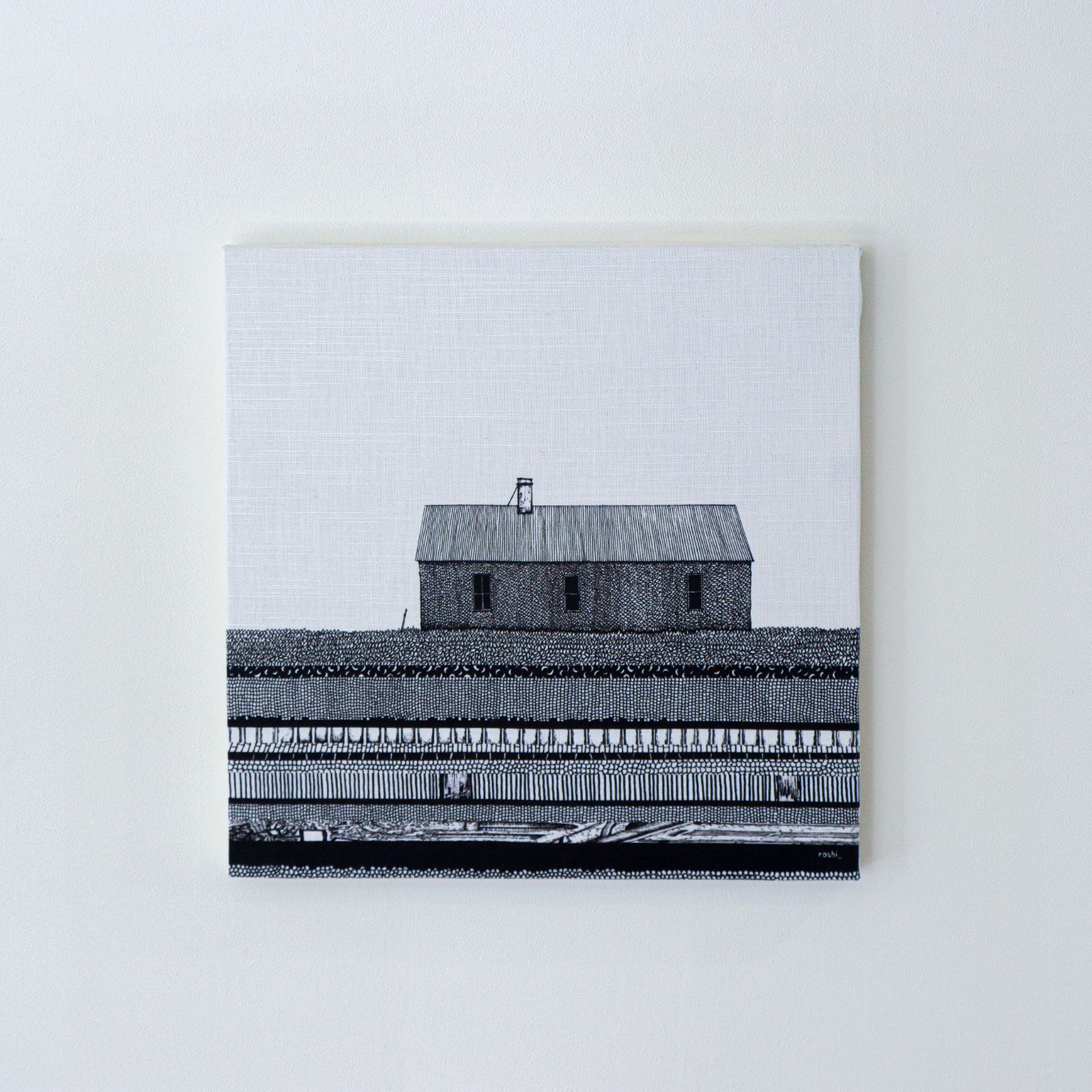 壁掛け可 ファブリックアート roshi_ landscape millefeuille