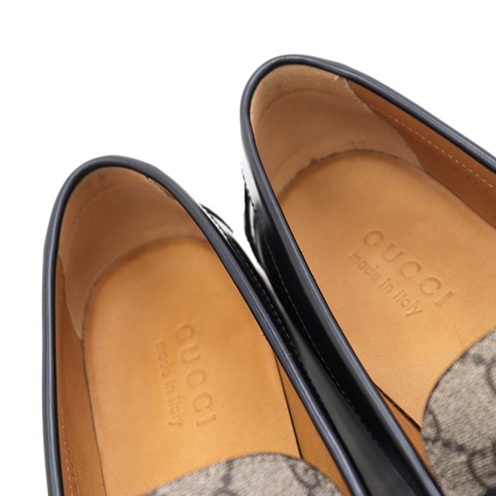 新品同様 グッチ 673817 GG タッセル ローファー メンズ サイズ