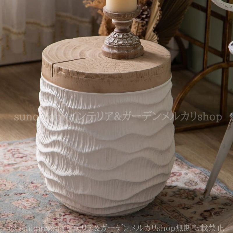 円形 サイドテーブル アート コンパクト おしゃれ かわいい エレガント インテリア 北欧 モダン コーヒーテーブル 白 ホワイト 黒 ブラック