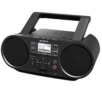 WJ44 ソニー CDラジオプレーヤー Bluetooth|FM|AM|ワイドFM対応 電池駆動 ブラック ZS-RS81BT