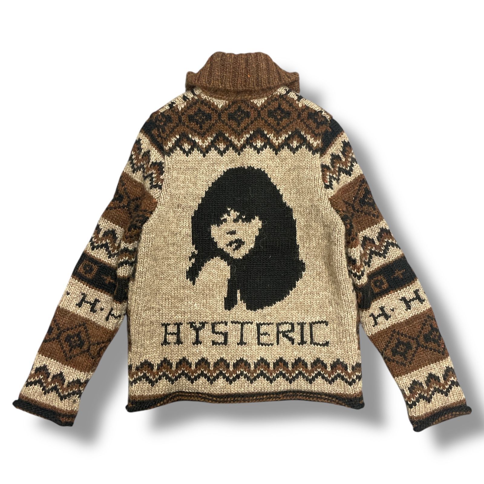 HYSTERIC GLAMOUR カウチンニット ジップジャケット