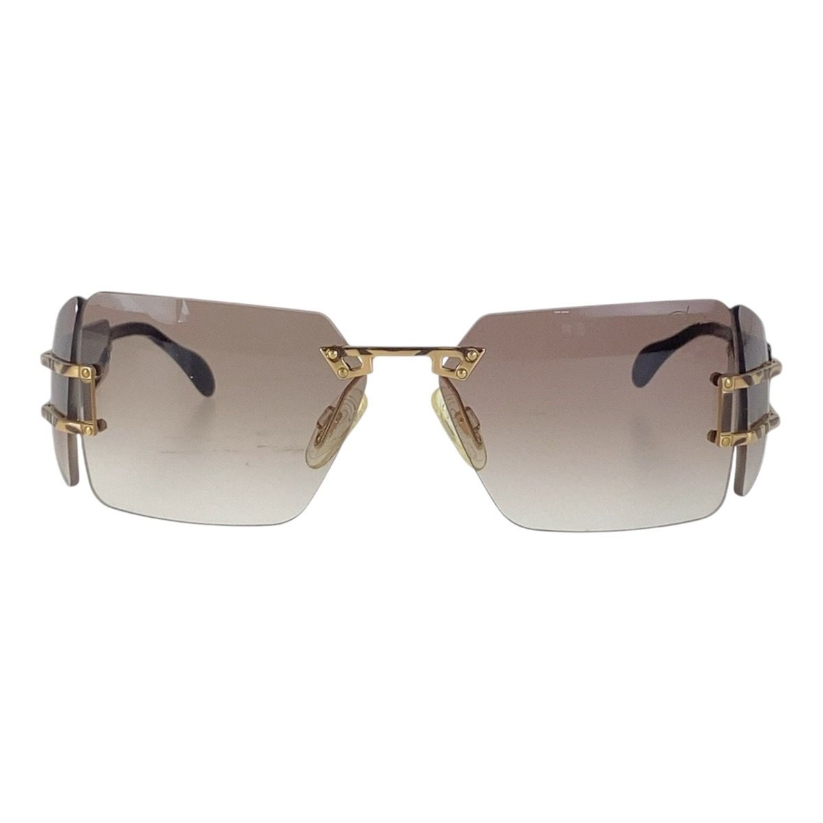美品 CAZAL カザール ブラウン ゴールド金具 メタル 美品 CAZAL カザール ブラウン ゴールド金具 メタル