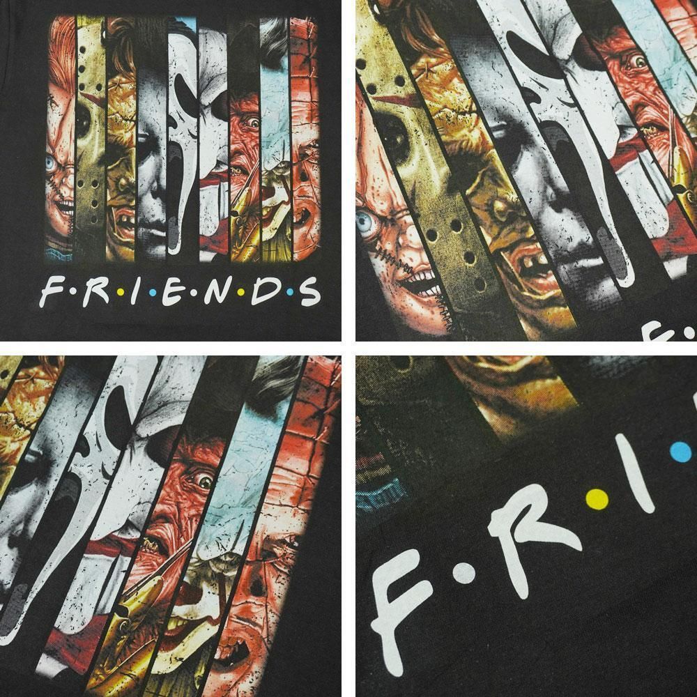 ジェイソンハンニバルフレディーfriendsスラッシャーティーTシャツ