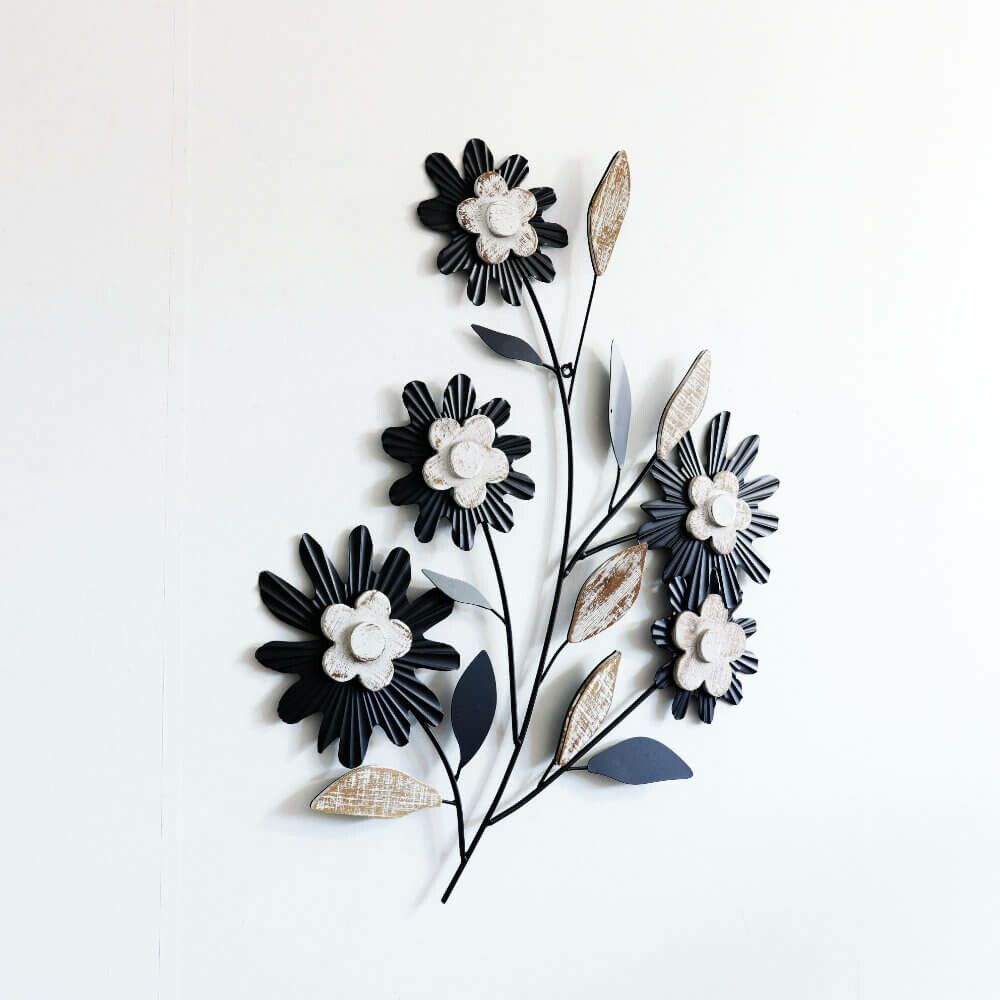 ウォールアート 壁掛け 壁飾り 花 フラワー アイアン ウォールデコ インテリア 飾り ディスプレイ 雑貨 おしゃれ かわいい