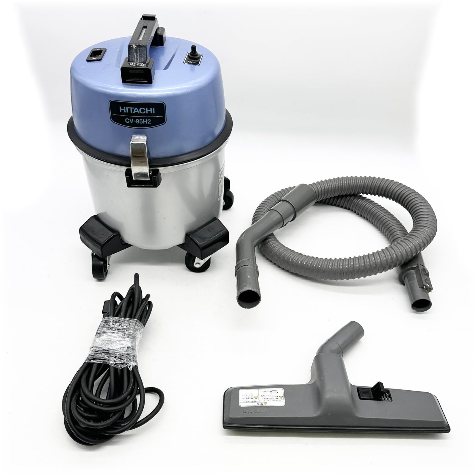 日立 掃除機 業務用 強力パワー360W 鋼板製ボディ 大容量布フィルター CV-95H2 ○1326