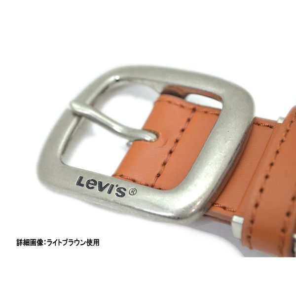 LEVI'S リーバイス 本革 ベルト 35mm 6021 ダークブラウン - メルカリShops