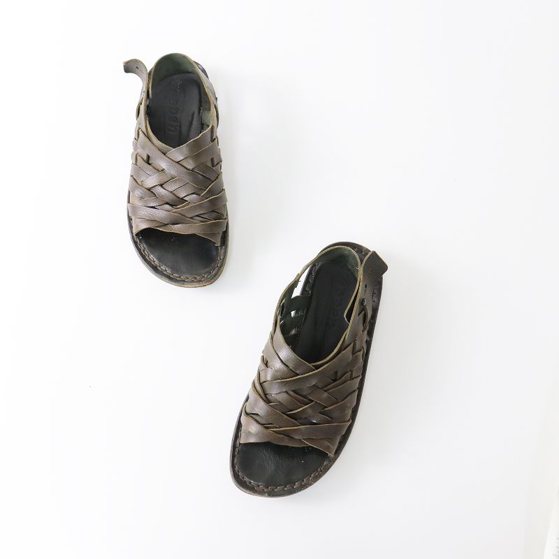 トリッペン trippen 2022SS Swamp forest スワンプ レザーサンダル 37  