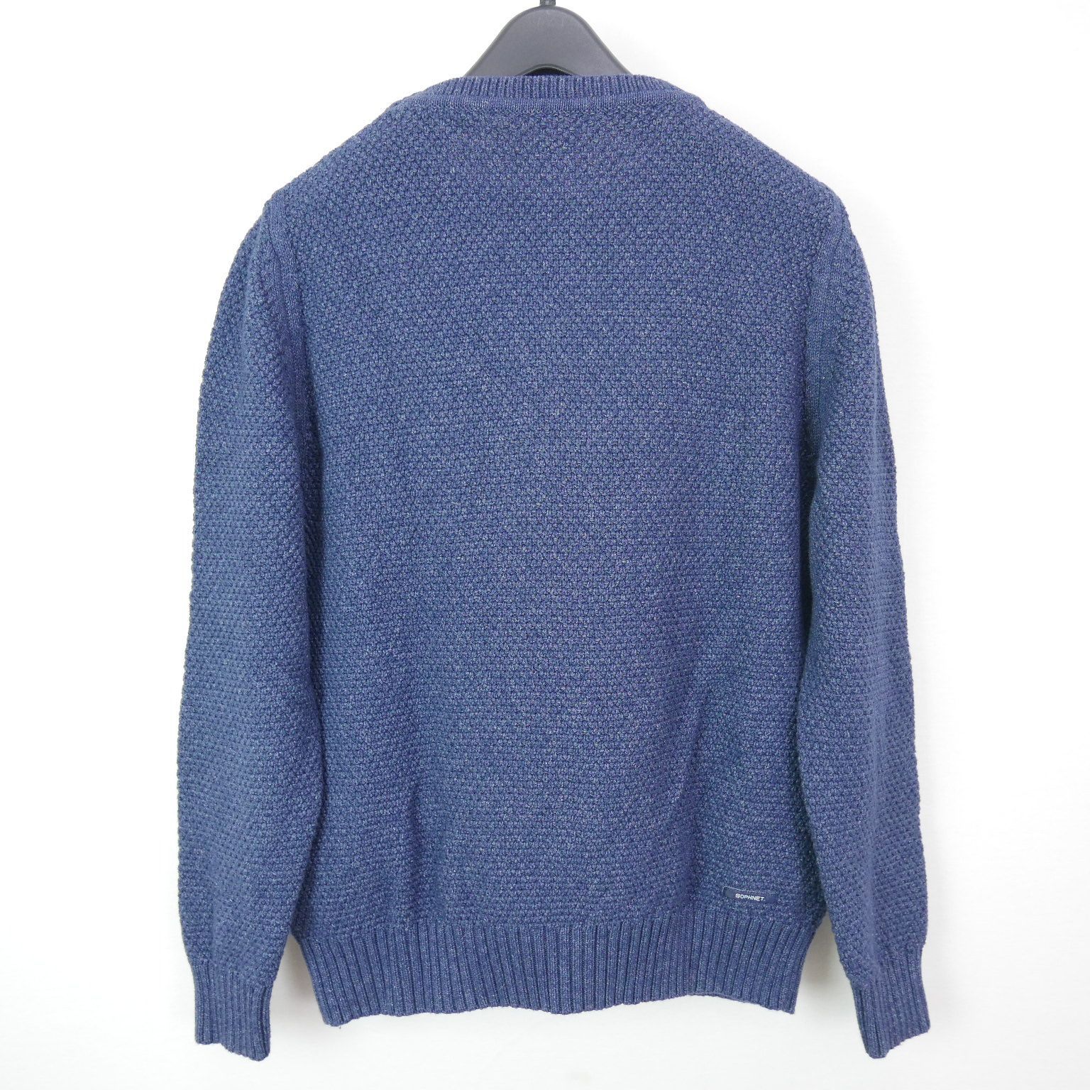 16SS SOPHNET. ソフネット INDIGO COTTON WAFFLE CREW NECK KNIT 
