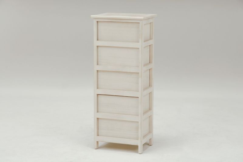 チェスト 5段 ファッション 木製 アンティーク風 シャビーウッド 幅