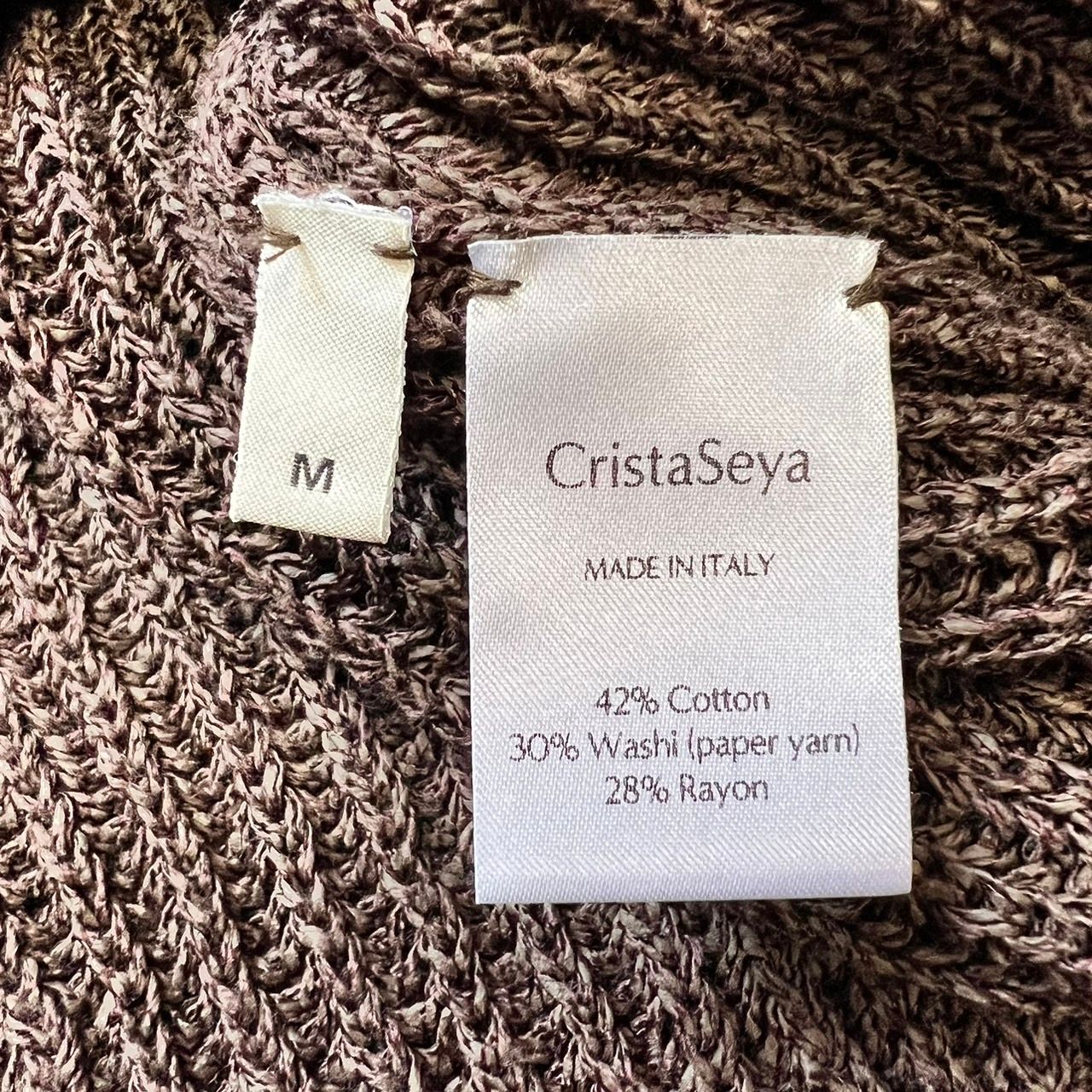 Cristaseya クリスタセヤ Washi Paper Sweater オーバーサイズペーパー 