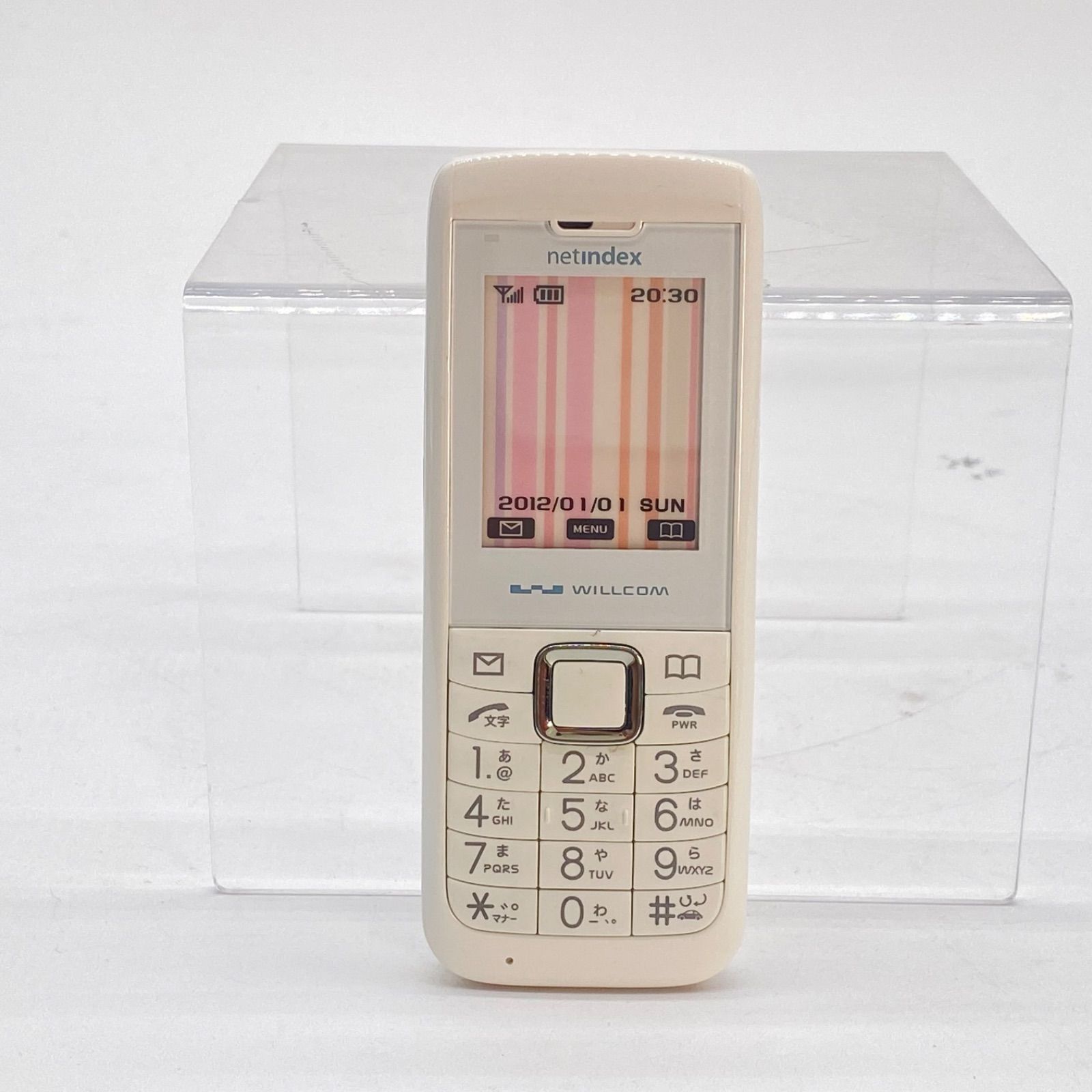 Willcom netindex WX01NX white mockup mockup