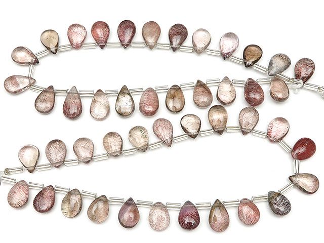 エレスチャルクォーツ スーパーセブン ペアシェイプ 9～11mm【1連販売